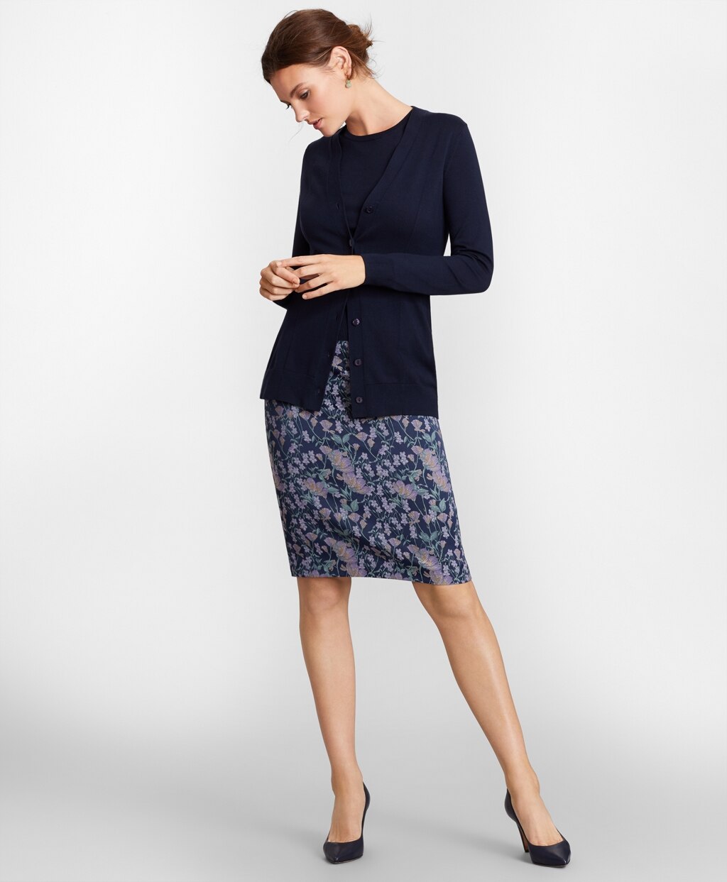 Brooks Brothers Women Supima® Cotton Long Cardigan